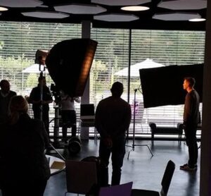 Fotoshooting mit Studioausrüstung