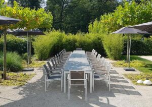 Lange Tafel für Outdoor-Events