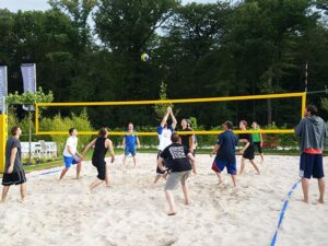 Beachvolleyball-Spiel