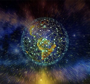 Vernetzte Erde im Kosmos