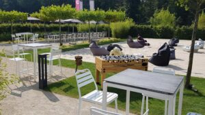 Entspannungsbereich im Grünen